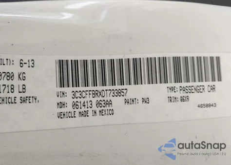 2013 Fiat 500 Sport from USA, damaged, VIN 3C3CFFBRXDT733857